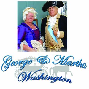 First-person interpreters of George and Martha Washington.